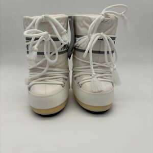 Moon Boot Boys and Girls White Icon Boots -